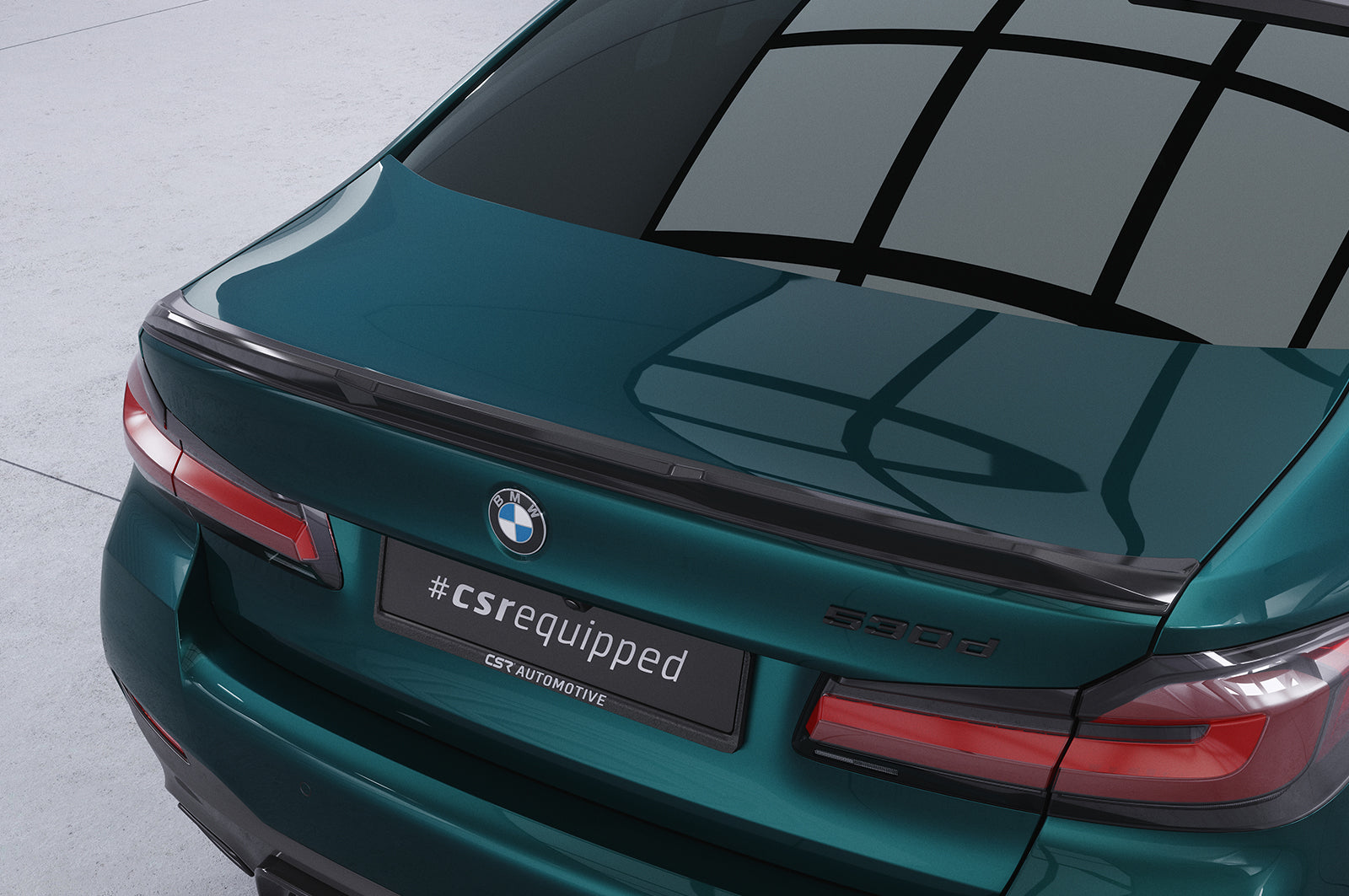 CSR Heckspoiler | Heckflügel mit ABE für BMW 5er G30 Limousine HF992-G Glossy schwarz Hochglanz (keine Lackierung erforderlich)