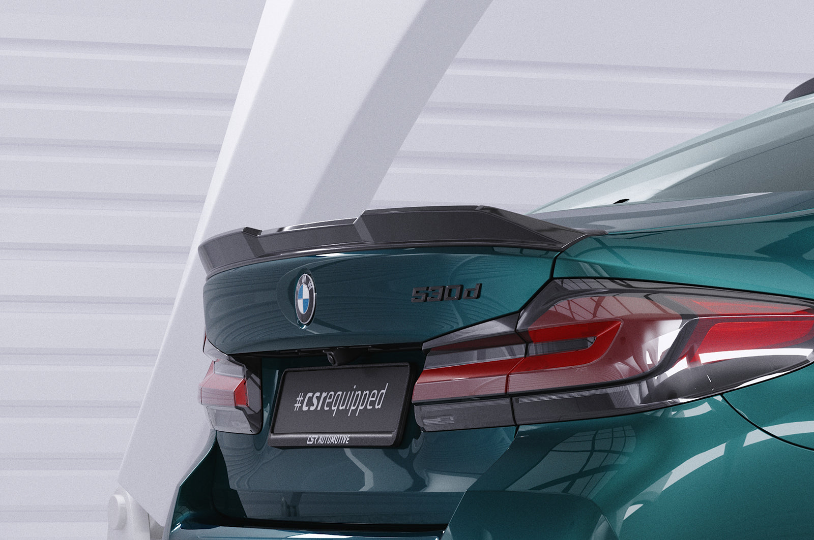 CSR Heckspoiler | Heckflügel mit ABE für BMW 5er G30 Limousine HF992-G Glossy schwarz Hochglanz (keine Lackierung erforderlich)
