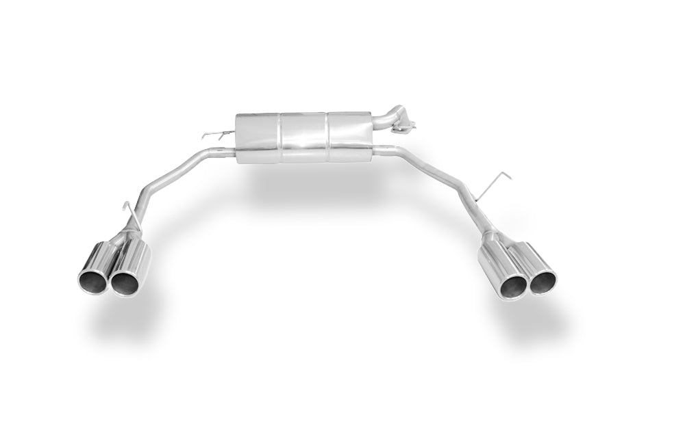 Fox passend für Honda Civic IX Hatchback Endschalldämpfer quer Ausgang rechts/links  - 2x90 Typ 12 rechts/links