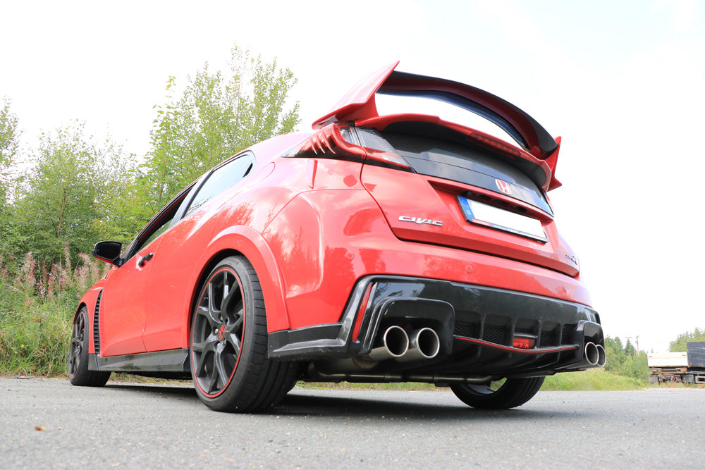 Fox passend fürHonda Civic IX Type R Endschalldämpfer quer Ausgang rechts/links  - 2x90 Typ 12 rechts/links