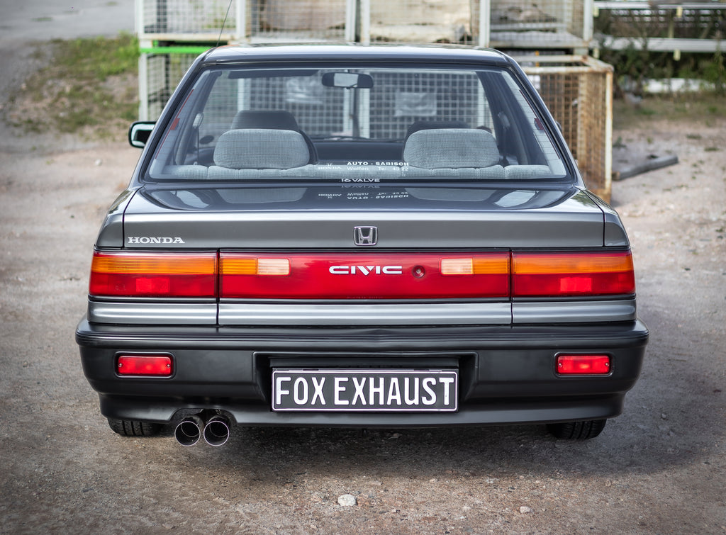Fox passend fürHonda Civic 4 - ED3 Endschalldämpfer quer - 2x70 Typ 10 links
