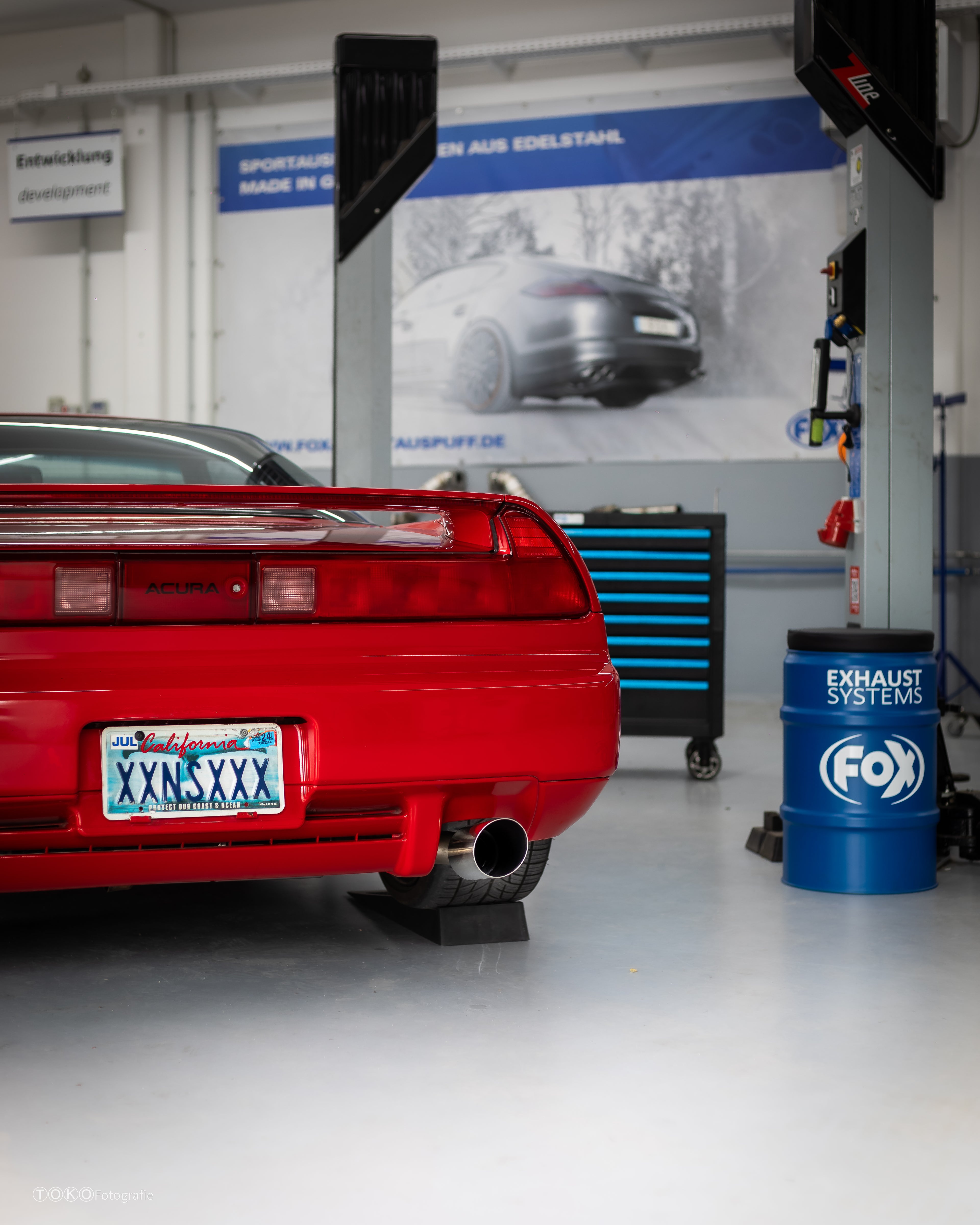 Fox passend fürHonda NSX I/ Acura NSX I Coupe Endschalldämpfer quer Ausgang rechts/links - 1x100 Typ 14 rechts/links