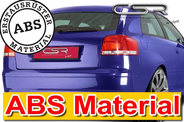 CSR Heckscheibenblende für Audi A3 8P / 8PA Sportback HSB002