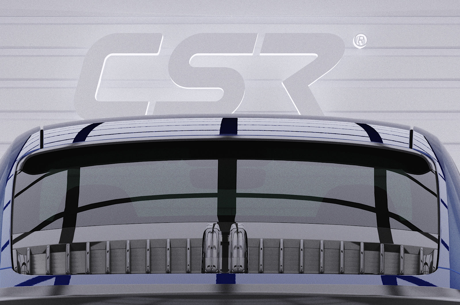 CSR Heckscheibenblende mit ABE für Porsche 911 / 992 HSB077-C Carbon Look Hochglanz (keine Lackierung erforderlich)