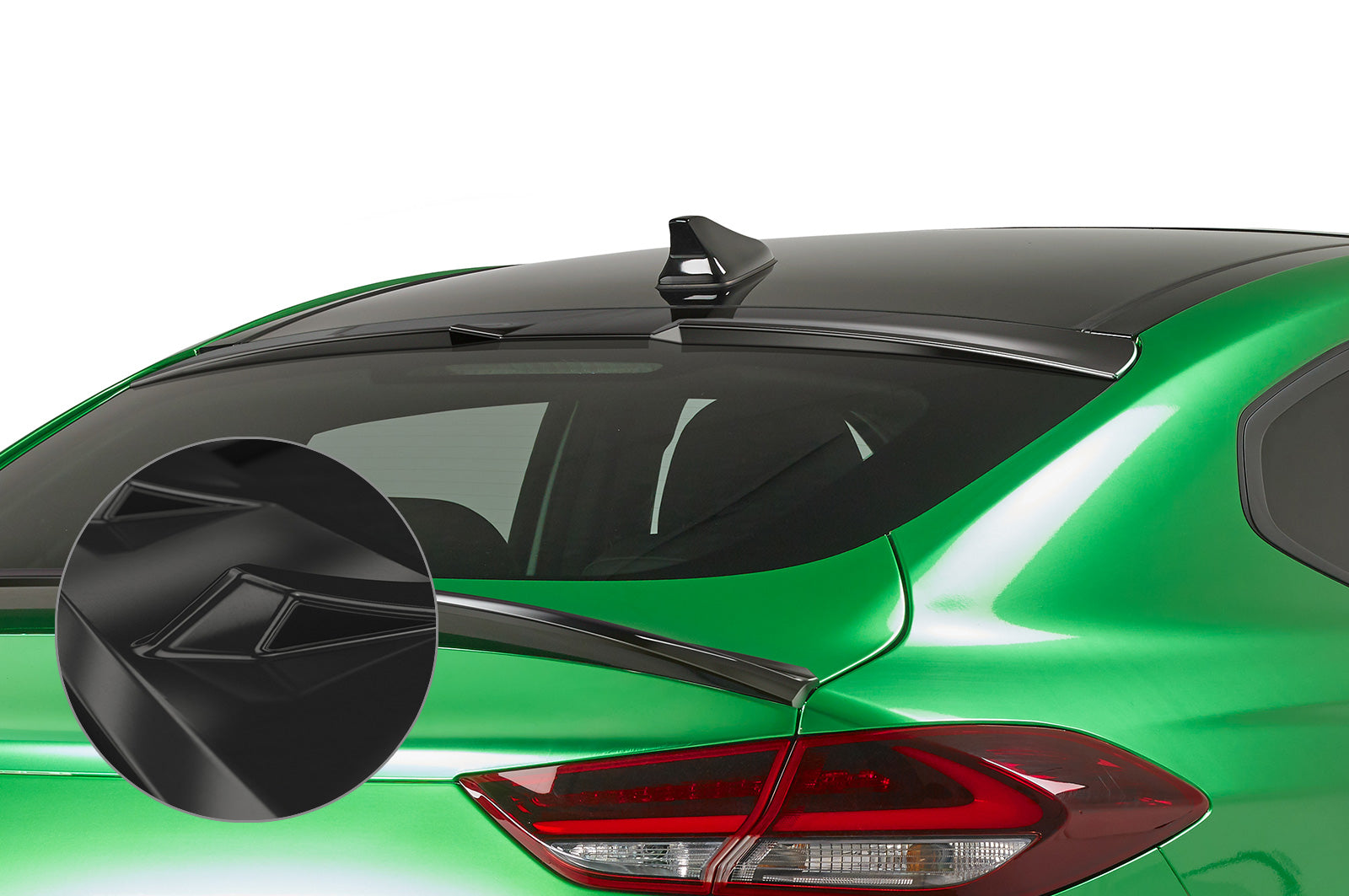CSR Heckscheibenblende mit ABE für Hyundai I30 (PD) Fastback HSB078-G Glossy schwarz Hochglanz (keine Lackierung erforderlich)