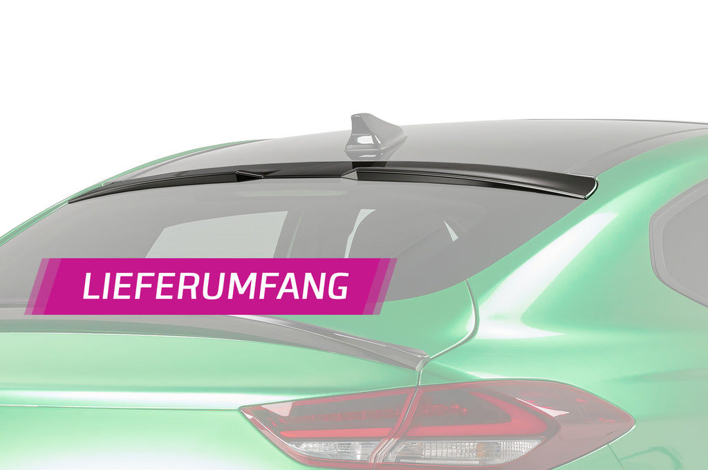 CSR Heckscheibenblende mit ABE für Hyundai I30 (PD) Fastback HSB078-G Glossy schwarz Hochglanz (keine Lackierung erforderlich)