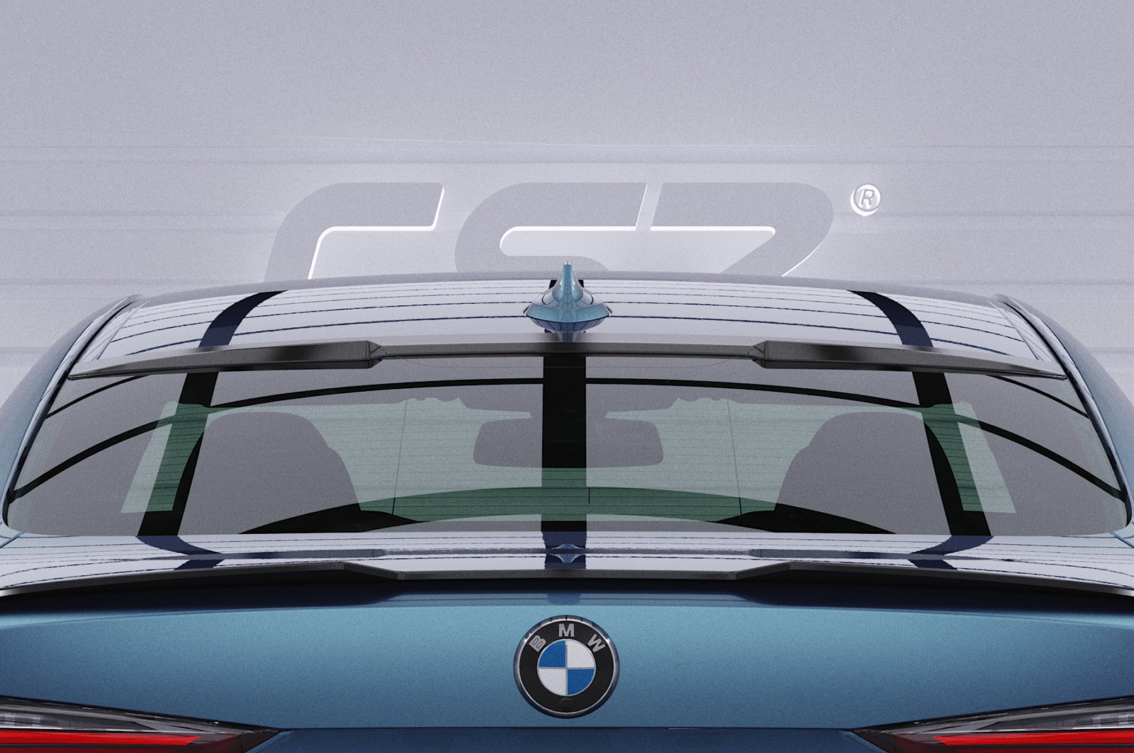 CSR Heckscheibenblende mit ABE für BMW 4er G22 / G82 Coupe HSB080-C Carbon Look Hochglanz (keine Lackierung erforderlich)