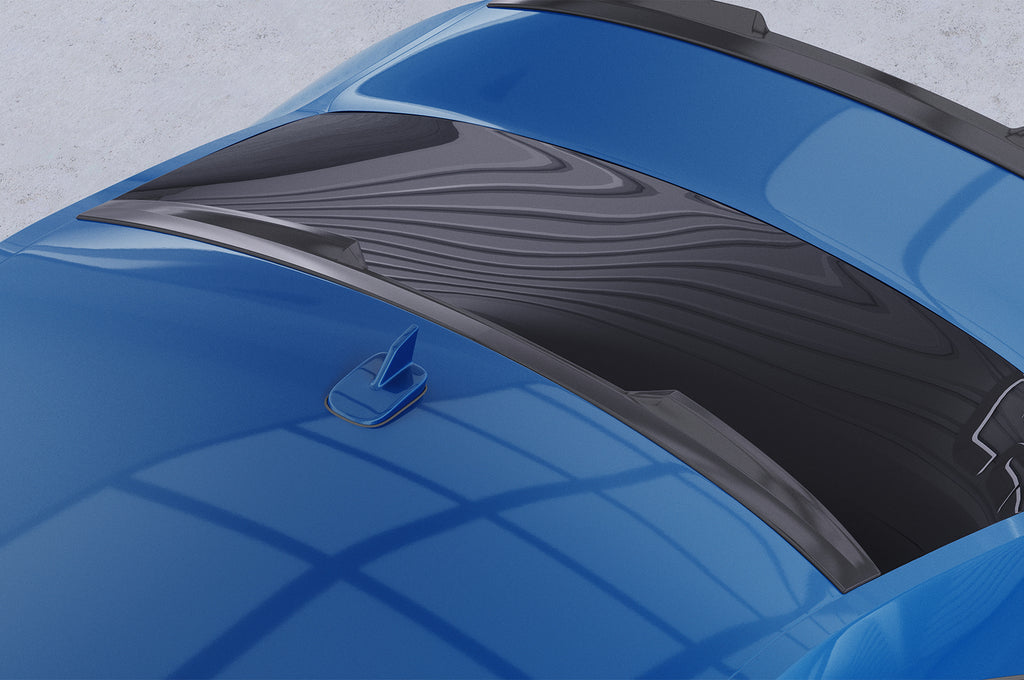 CSR Heckscheibenblende mit ABE für Audi A4/S4 B9 (8W) Limousine HSB081-C Carbon Look Hochglanz (keine Lackierung erforderlich)