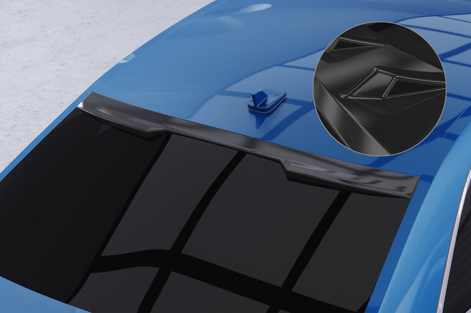CSR Heckscheibenblende mit ABE für Audi A4/S4 B9 (8W) Limousine HSB081-G Glossy schwarz Hochglanz (keine Lackierung erforderlich)