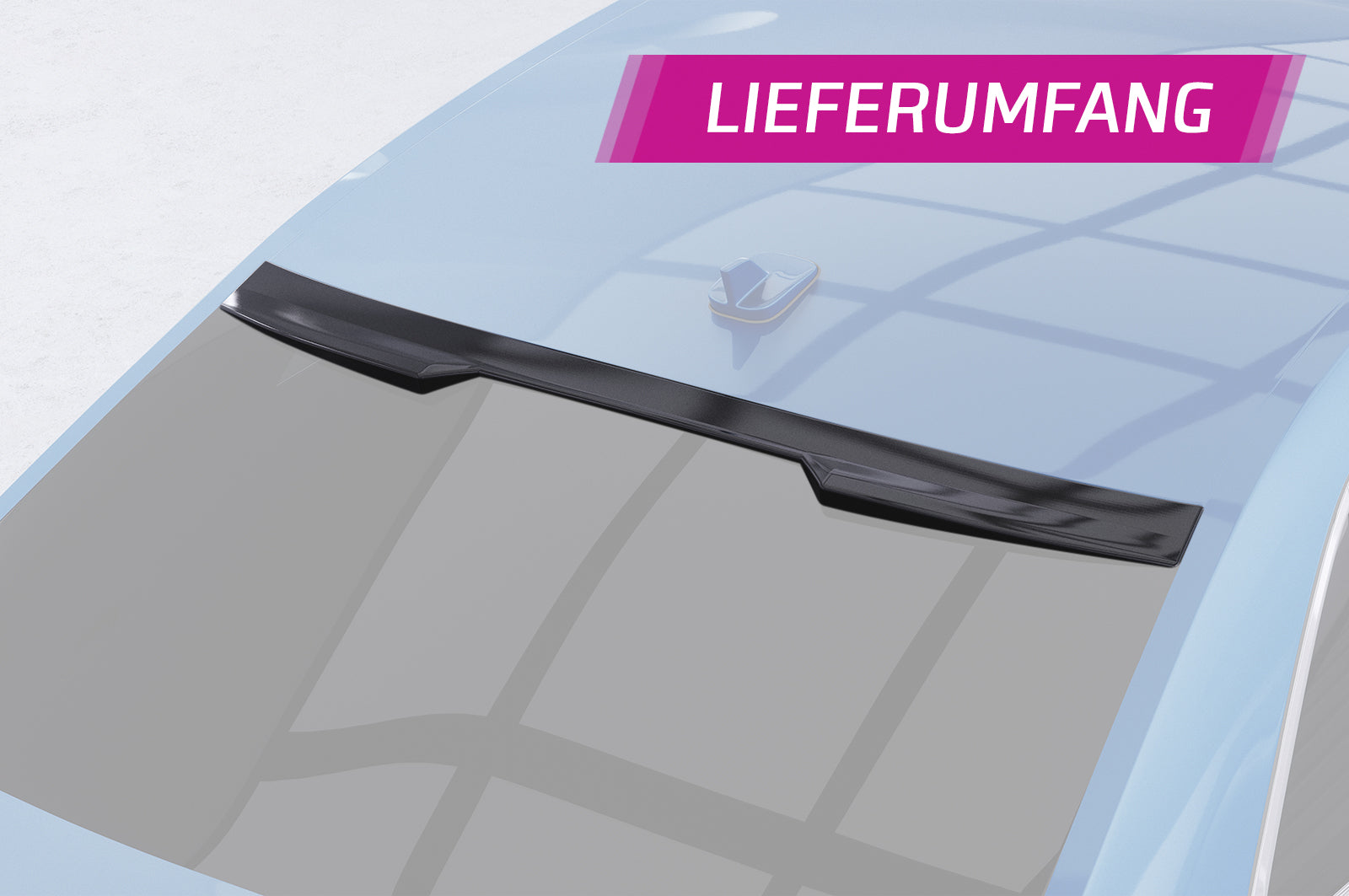 CSR Heckscheibenblende mit ABE für Audi A4/S4 B9 (8W) Limousine HSB081-G Glossy schwarz Hochglanz (keine Lackierung erforderlich)