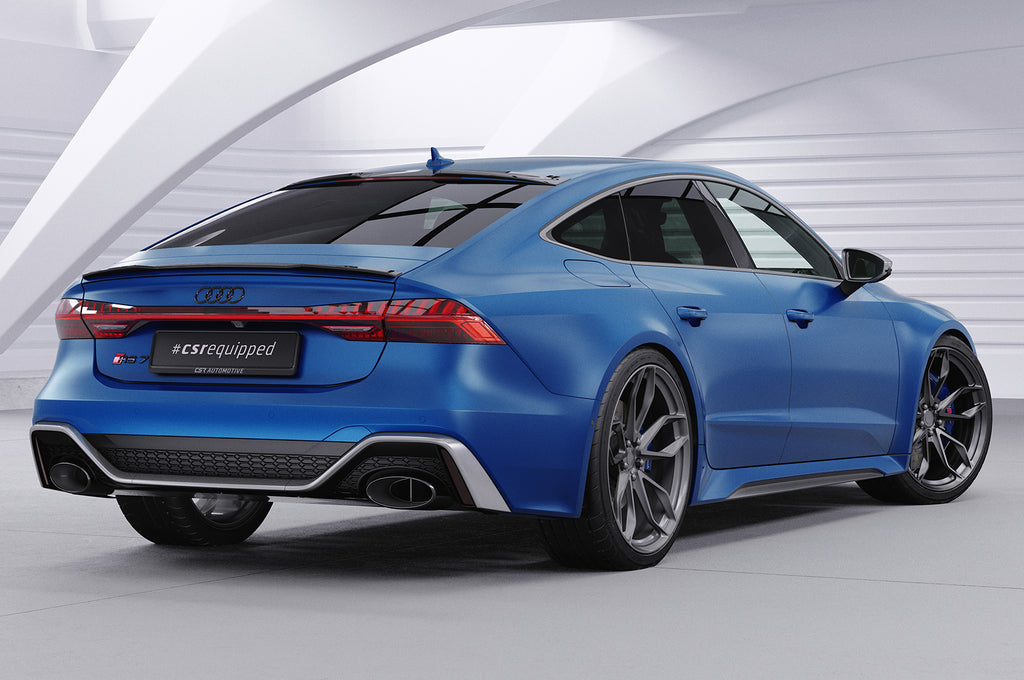 CSR Heckscheibenblende mit ABE für Audi A7 / S7 / RS7 C8 (4K) Sportback HSB083-C Carbon Look Hochglanz (keine Lackierung erforderlich)