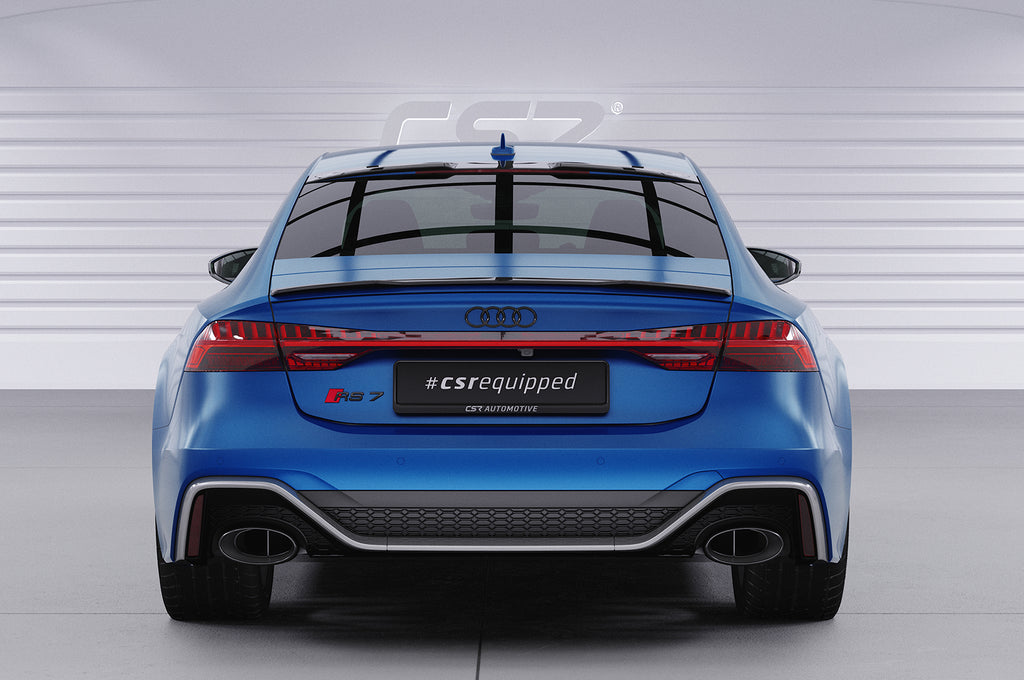CSR Heckscheibenblende mit ABE für Audi A7 / S7 / RS7 C8 (4K) Sportback HSB083-C Carbon Look Hochglanz (keine Lackierung erforderlich)
