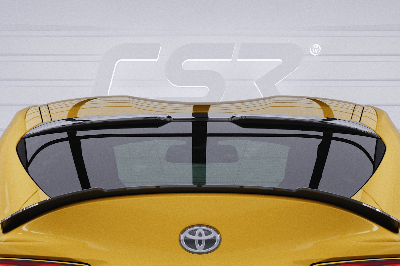 CSR Heckscheibenblende mit ABE für Toyota GR Supra (A90) HSB085-G Glossy schwarz Hochglanz (keine Lackierung erforderlich)