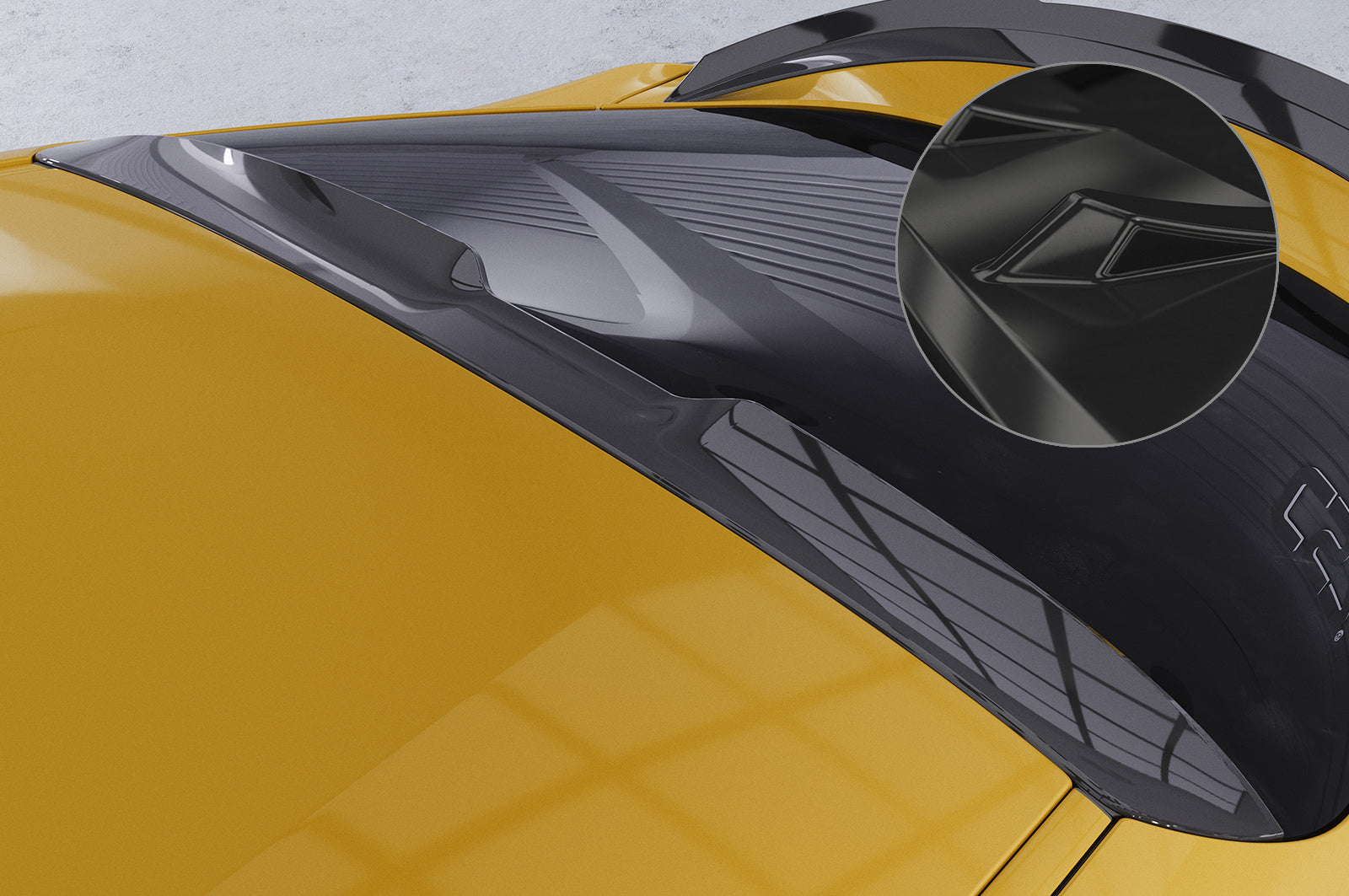 CSR Heckscheibenblende mit ABE für Toyota GR Supra (A90) HSB085-G Glossy schwarz Hochglanz (keine Lackierung erforderlich)