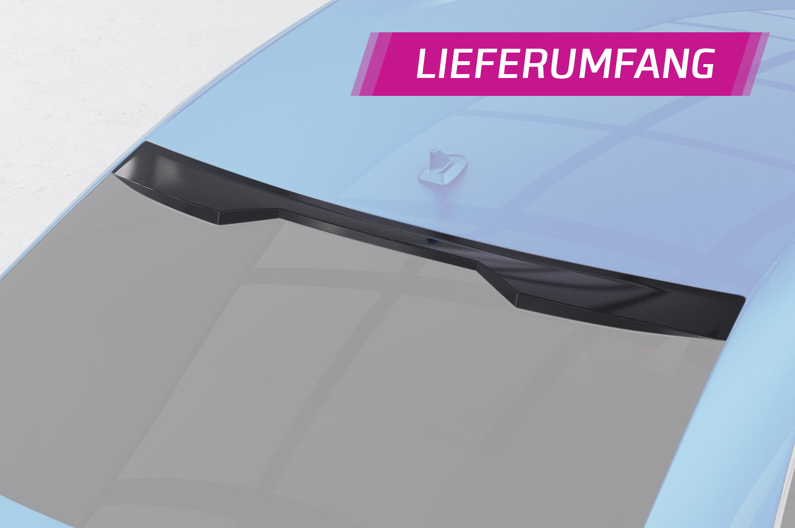 CSR Heckscheibenblende mit ABE für Audi A3 / S3 (8V) Limousine HSB087