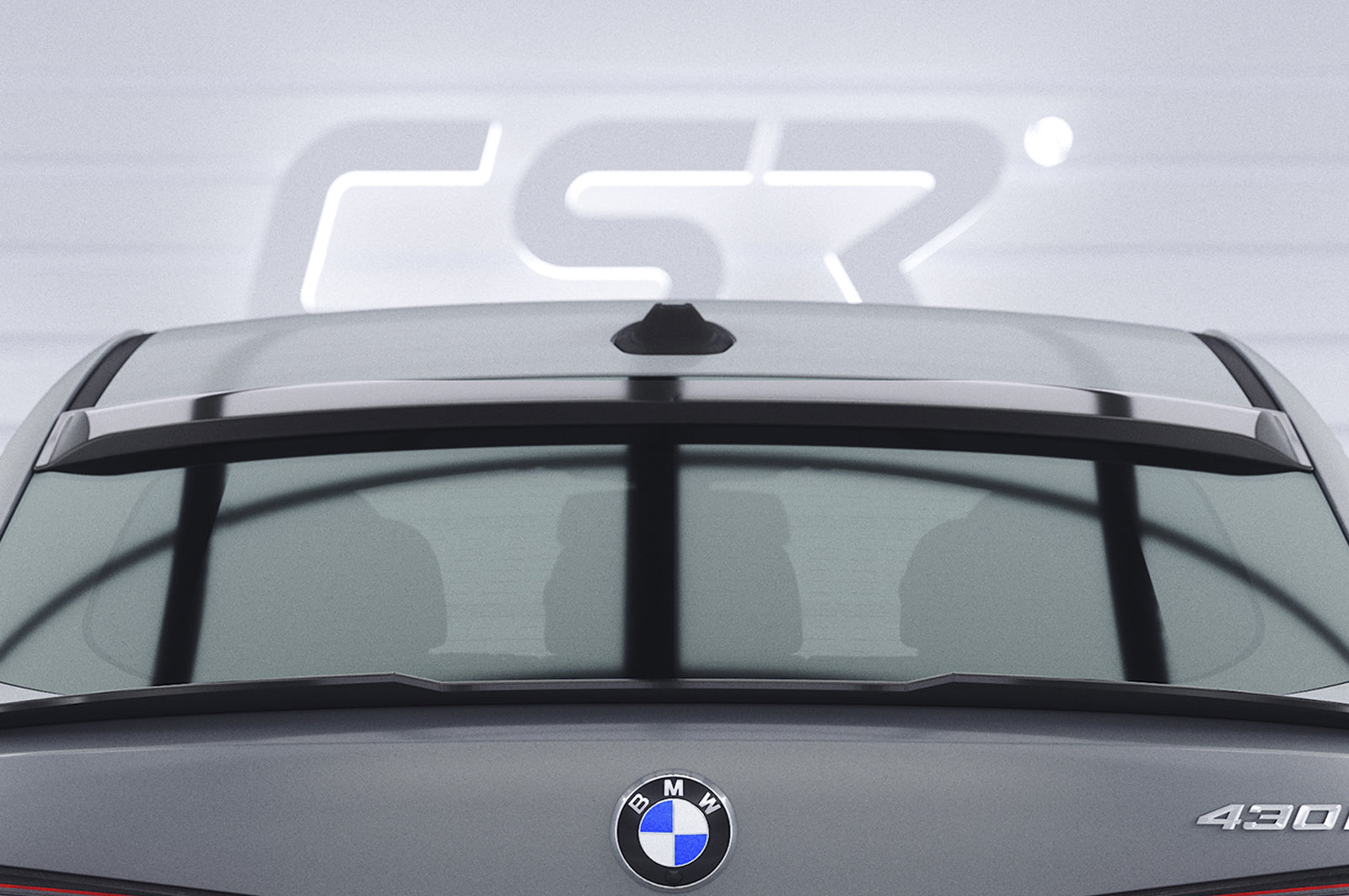 CSR Heckscheibenblende mit ABE für BMW 4er / i4 (G26) Gran Coupe HSB088-G Glossy schwarz Hochglanz (keine Lackierung erforderlich)