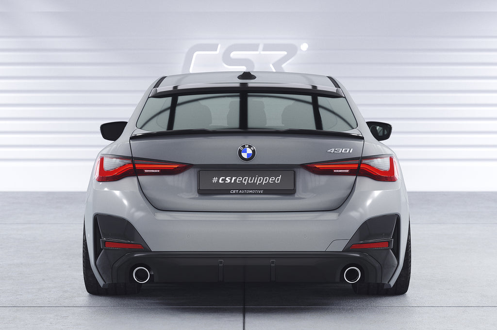 CSR Heckscheibenblende mit ABE für BMW 4er / i4 (G26) Gran Coupe HSB088-G Glossy schwarz Hochglanz (keine Lackierung erforderlich)
