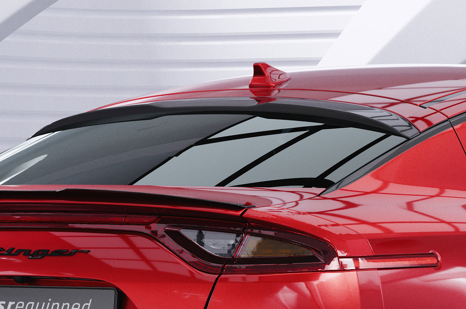 CSR Heckscheibenblende mit ABE für Kia Stinger GT HSB089-S Strukturiert schwarz matt (keine Lackierung erforderlich)