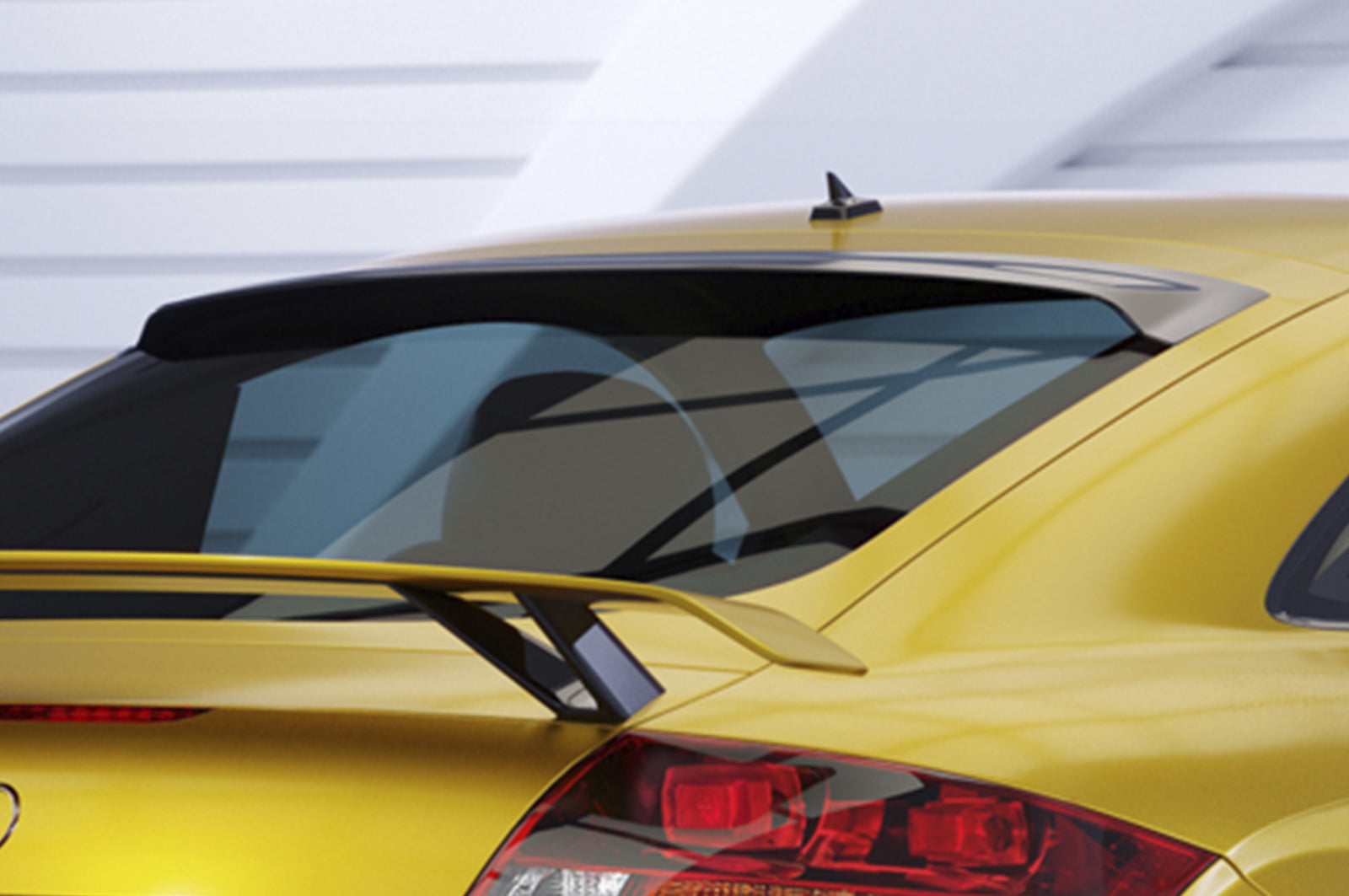 CSR Heckscheibenblende mit ABE für Audi TT / TTS / TT RS (8J) Coupe HSB090-G Glossy schwarz Hochglanz (keine Lackierung erforderlich)