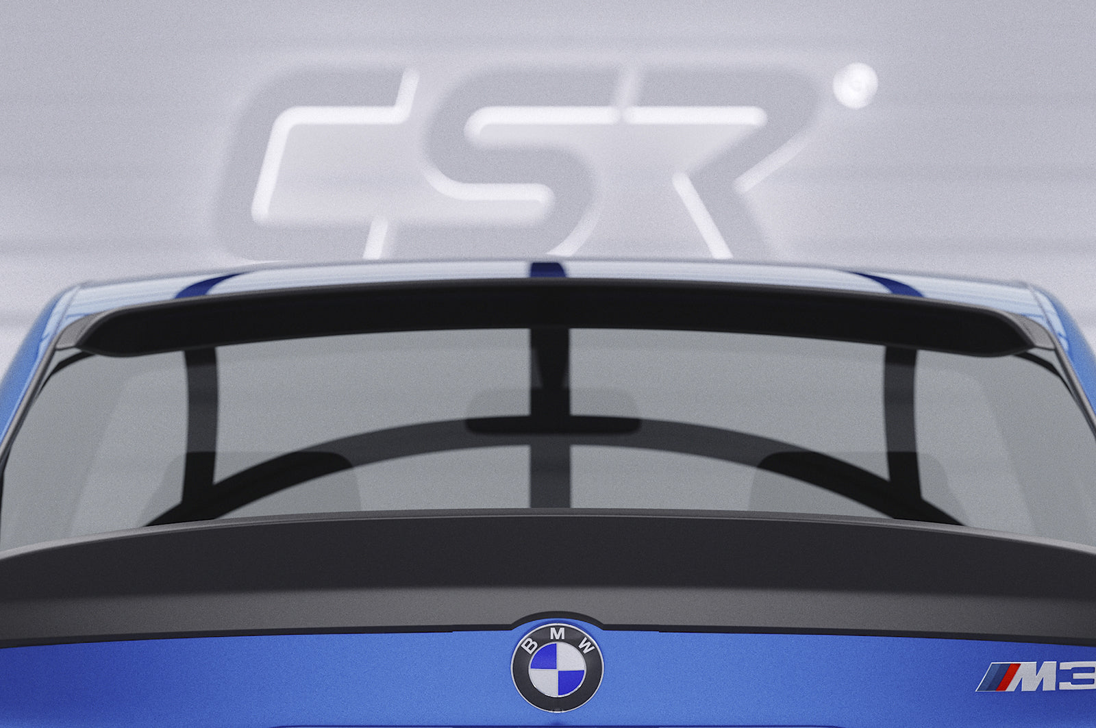 CSR Heckscheibenblende mit ABE für BMW 3er E36 Coupe HSB091-S Strukturiert schwarz matt (keine Lackierung erforderlich)