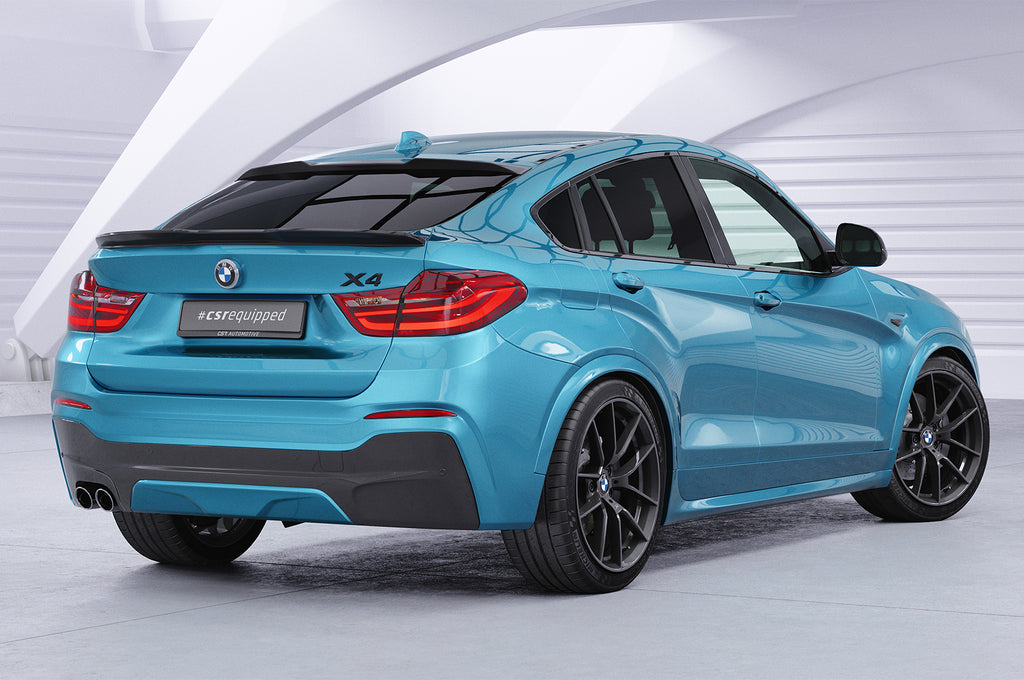 CSR Heckscheibenblende mit ABE für BMW X4 F26 HSB092-S Strukturiert schwarz matt (keine Lackierung erforderlich)