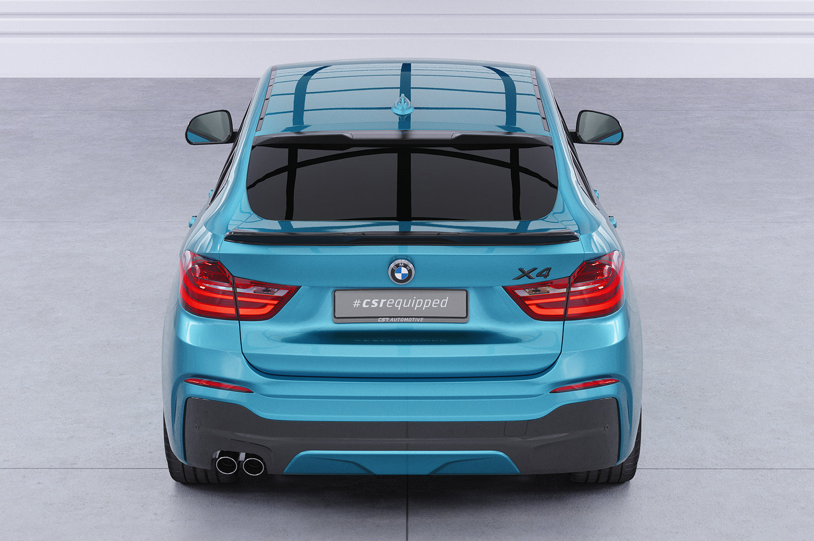 CSR Heckscheibenblende mit ABE für BMW X4 F26 HSB092-L Unlackiert roh (Lackierung erforderlich)