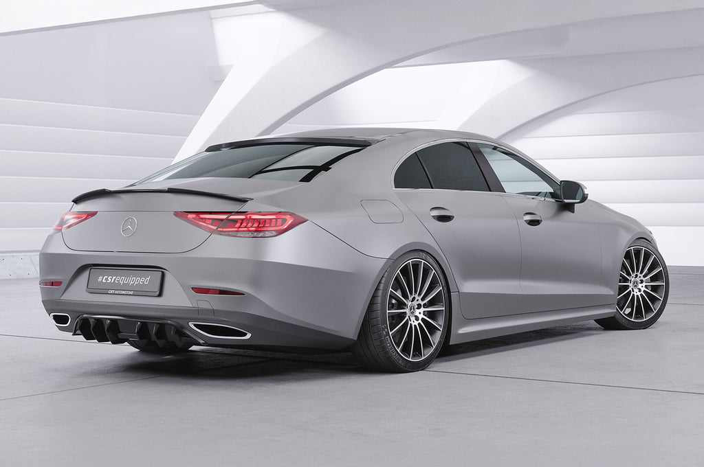 CSR Heckscheibenblende mit ABE für Mercedes-Benz CLS (C257) HSB094-C Carbon Look Hochglanz (keine Lackierung erforderlich)