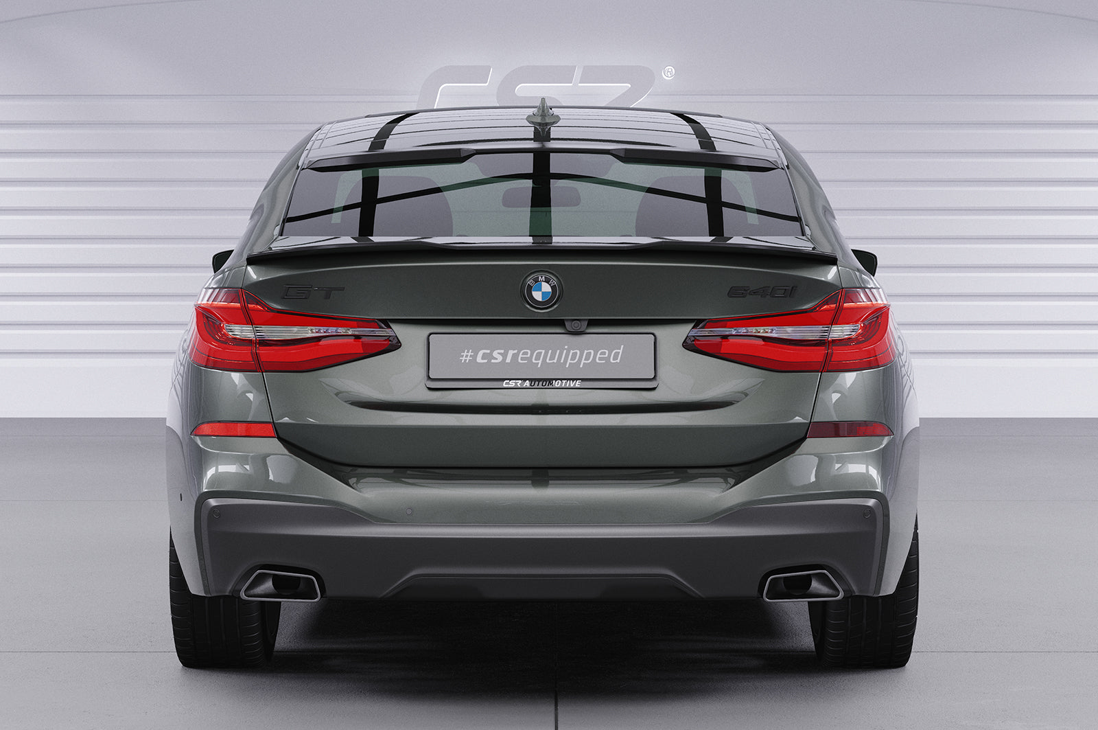 CSR Heckscheibenblende mit ABE für BMW 6er G32 Gran Turismo HSB095-L Unlackiert roh (Lackierung erforderlich)