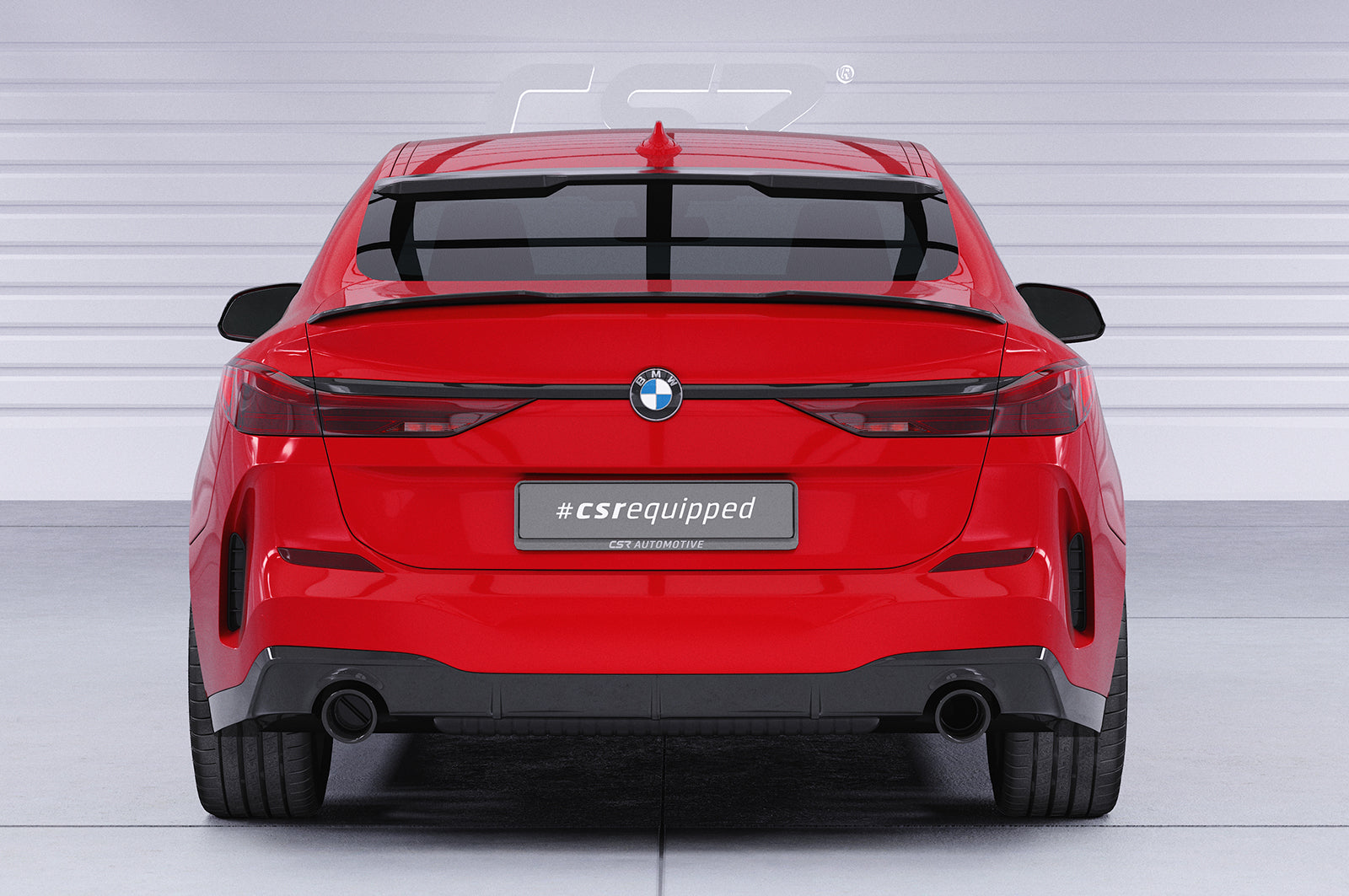 CSR Heckscheibenblende mit ABE für BMW 2er F44 Gran Coupe HSB096-S Strukturiert schwarz matt (keine Lackierung erforderlich)