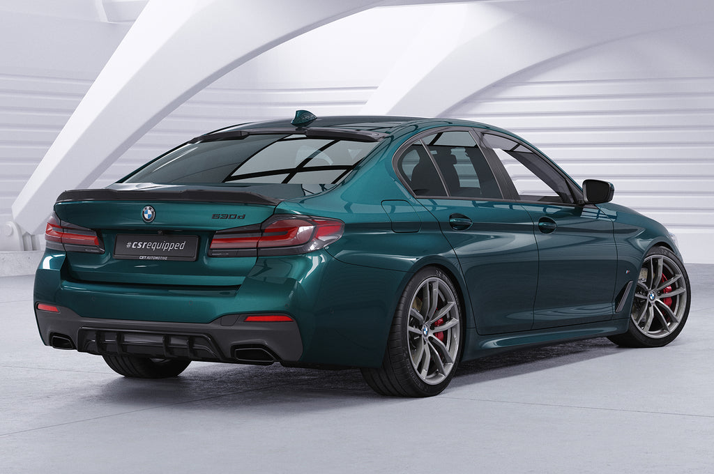 CSR Heckscheibenblende mit ABE für BMW 5er G30 Limousine HSB101-G Glossy schwarz Hochglanz (keine Lackierung erforderlich)