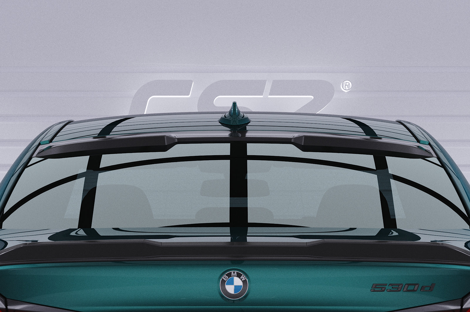 CSR Heckscheibenblende mit ABE für BMW 5er G30 Limousine HSB101-G Glossy schwarz Hochglanz (keine Lackierung erforderlich)