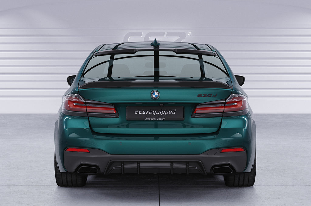 CSR Heckscheibenblende mit ABE für BMW 5er G30 Limousine HSB101-G Glossy schwarz Hochglanz (keine Lackierung erforderlich)