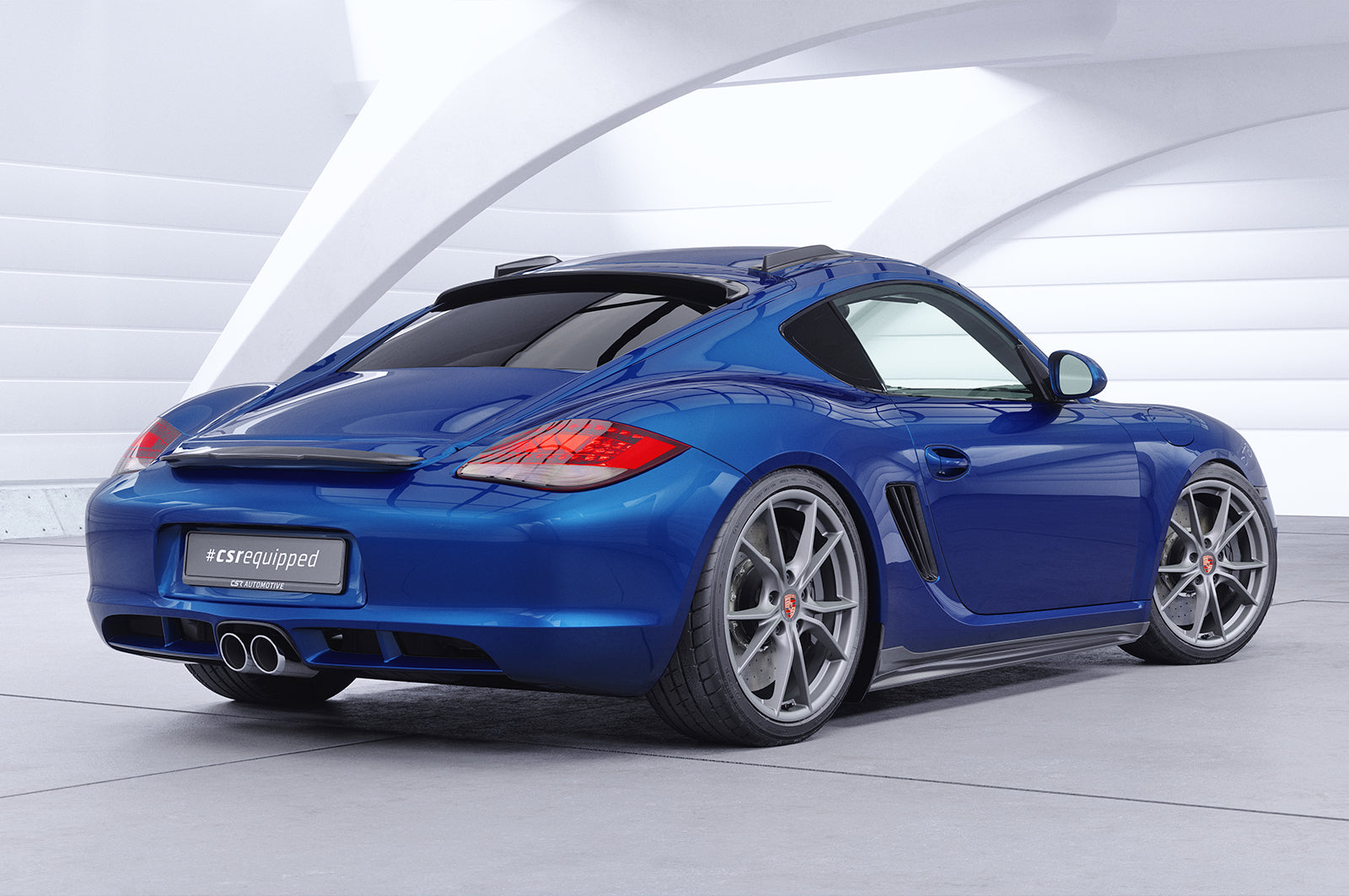 CSR Heckscheibenblende mit ABE für Porsche Cayman 987C HSB102