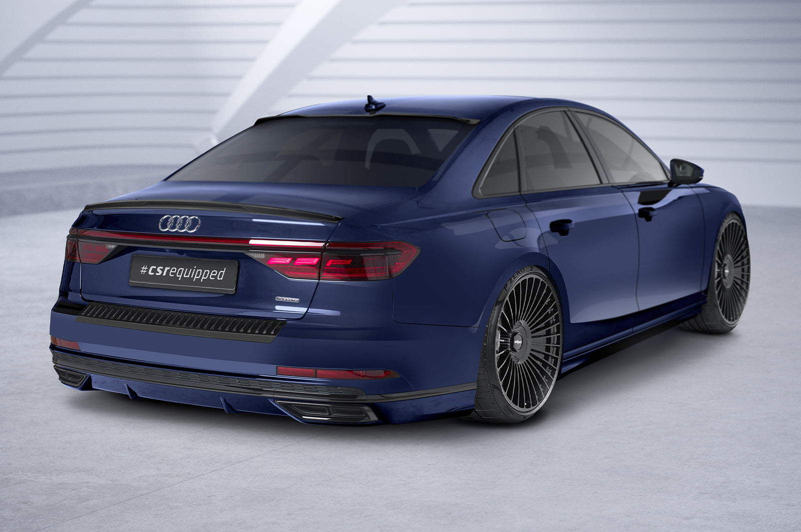 CSR Heckscheibenblende mit ABE für Audi A8 D5 (Typ 4N - F8) HSB106-L Unlackiert roh (Lackierung erforderlich)