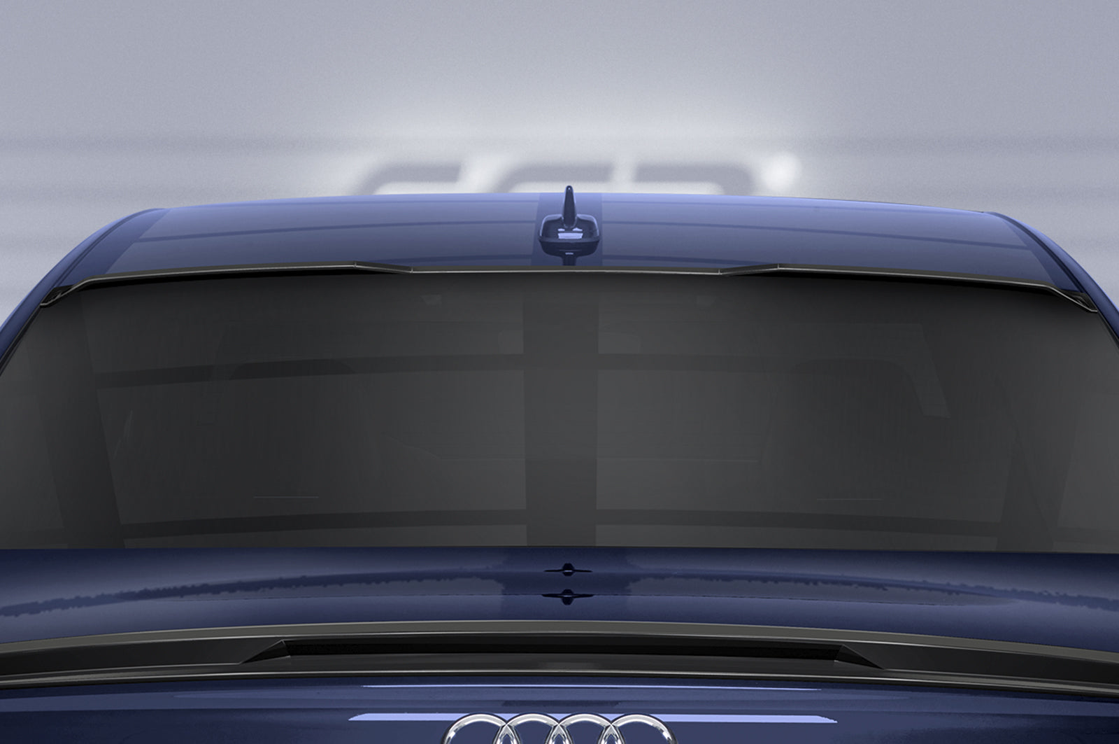 CSR Heckscheibenblende mit ABE für Audi A8 D5 (Typ 4N - F8) HSB106-S Strukturiert schwarz matt (keine Lackierung erforderlich)