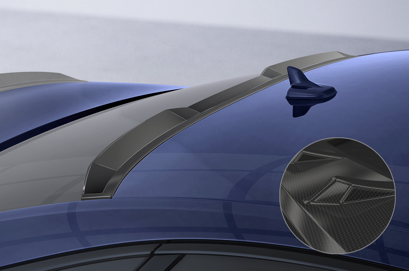 CSR Heckscheibenblende mit ABE für Audi A8 D5 (Typ 4N - F8) HSB106-C Carbon Look Hochglanz (keine Lackierung erforderlich)
