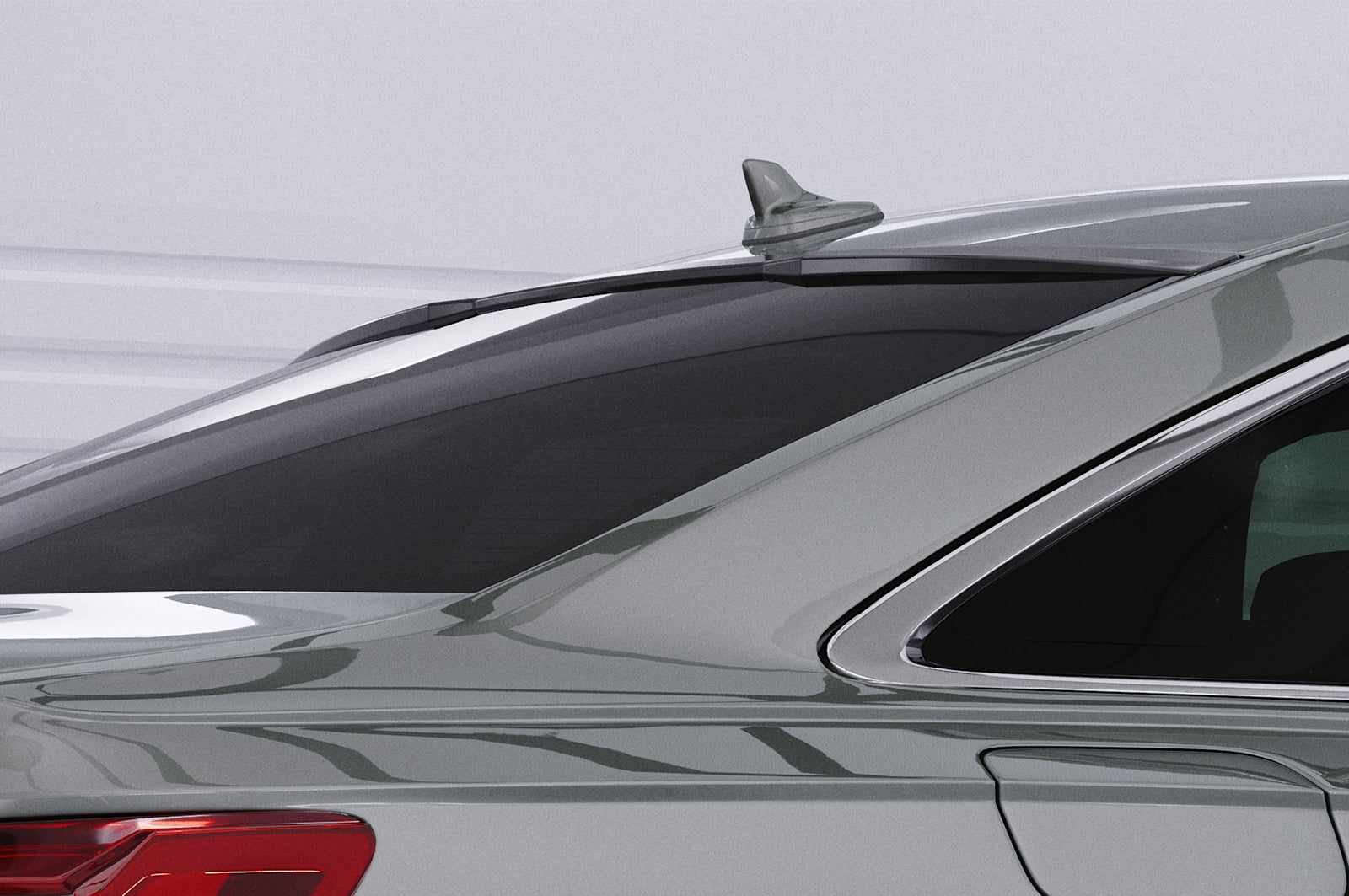 CSR Heckscheibenblende mit ABE für Audi A6 C8 (Typ 4K/F2) Limousine HSB110-C Carbon Look Hochglanz (keine Lackierung erforderlich)