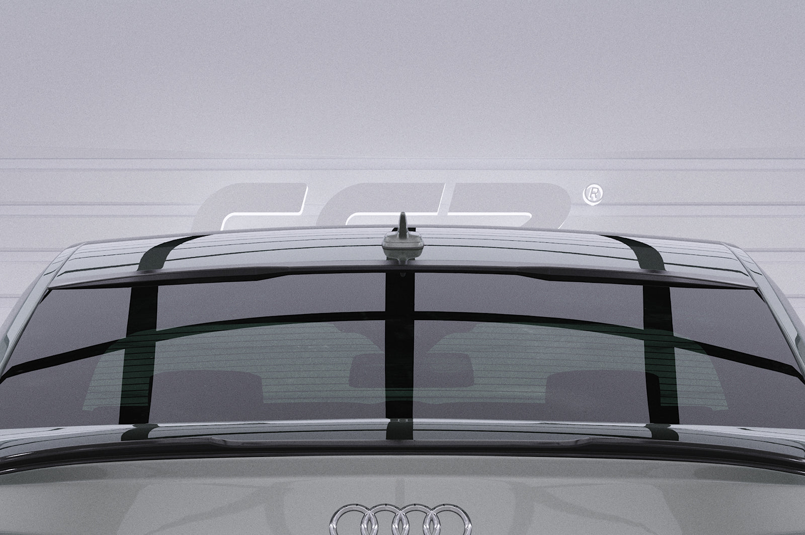 CSR Heckscheibenblende mit ABE für Audi A6 C8 (Typ 4K/F2) Limousine HSB110-G Glossy schwarz Hochglanz (keine Lackierung erforderlich)