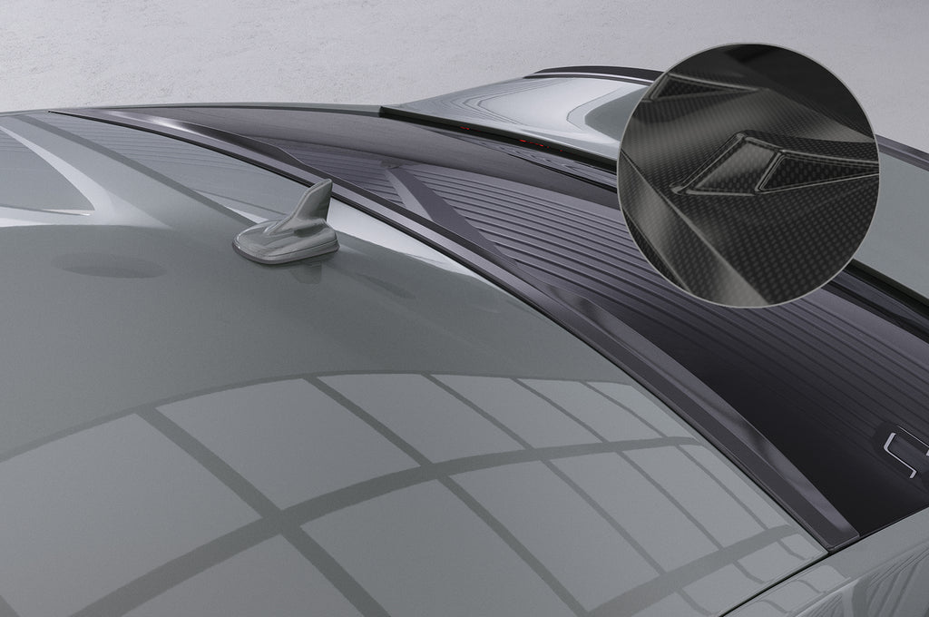 CSR Heckscheibenblende mit ABE für Audi A6 C8 (Typ 4K/F2) Limousine HSB110-C Carbon Look Hochglanz (keine Lackierung erforderlich)
