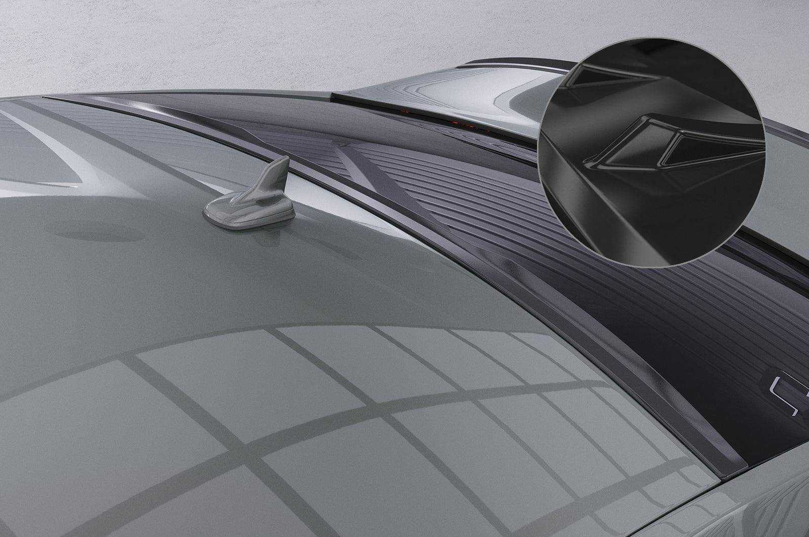 CSR Heckscheibenblende mit ABE für Audi A6 C8 (Typ 4K/F2) Limousine HSB110-G Glossy schwarz Hochglanz (keine Lackierung erforderlich)