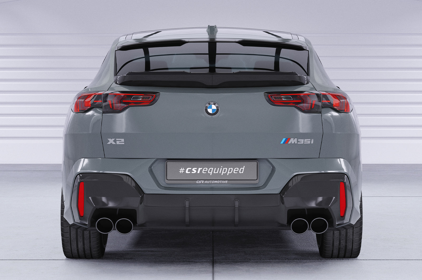 CSR Heckscheibenblend mit ABE für BMW X2 / iX2 U10 HSB144-L Lackierung erforderlich