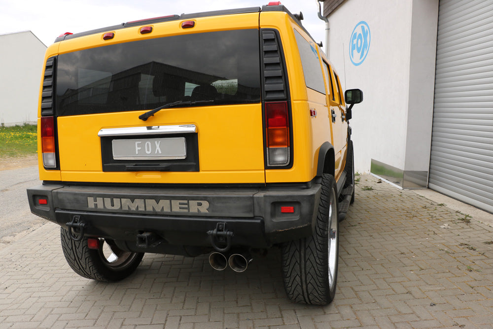 Fox passend fürHummer H2 Halbanlage ab Kat - 2x114 Typ 25