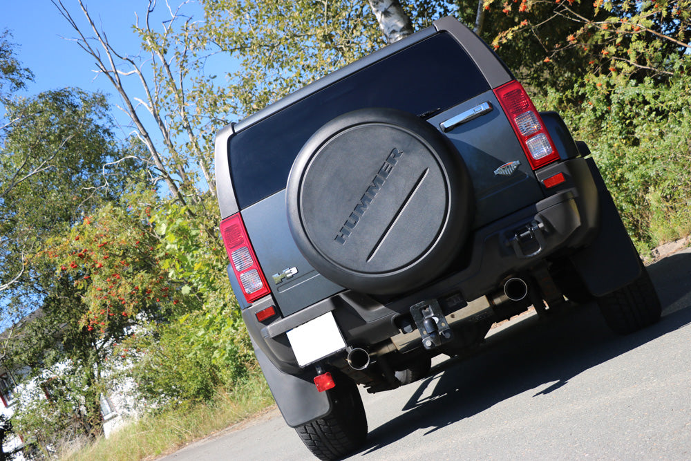 Fox passend für Hummer H3 Endschalldämpfer quer Ausgang rechts/links - 1x100 Typ 25 rechts/links