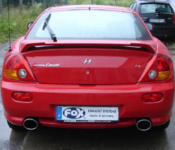 Fox passend fürHyundai Coupe Typ GK Endschalldämpfer rechts/links - 129x106 Typ 32 rechts/links