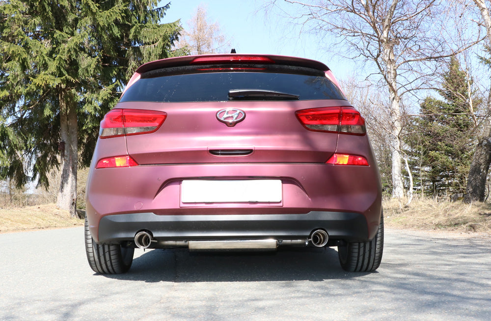 Fox passend für Hyundai i30 PDE Endschalldämpfer quer Ausgang rechts/links - 1x90 Typ 25 rechts/links