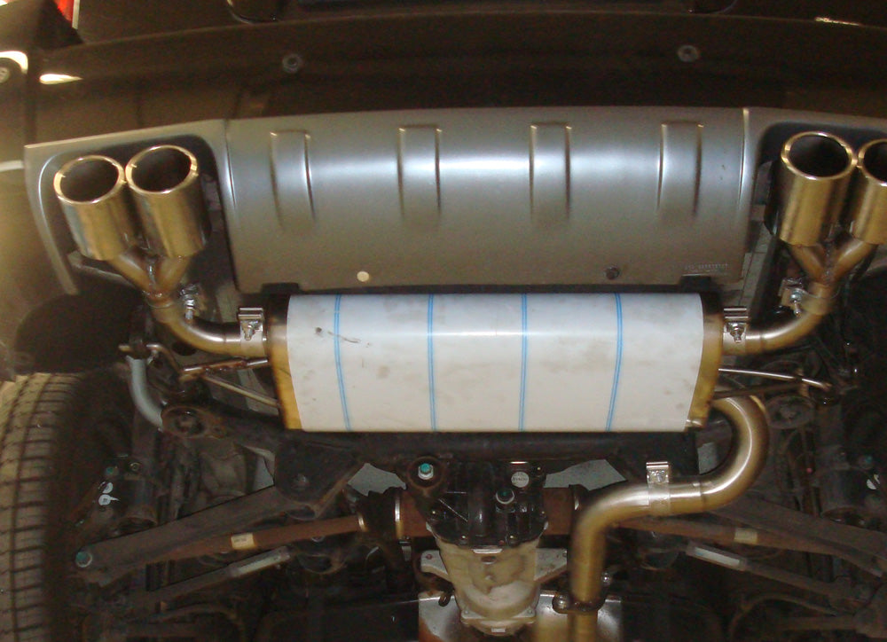 Fox passend fürHyundai Tucson Allrad 2,7l - JM Endschalldämpfer quer Ausgang rechts/links - 2x90 Typ 12 rechts/links