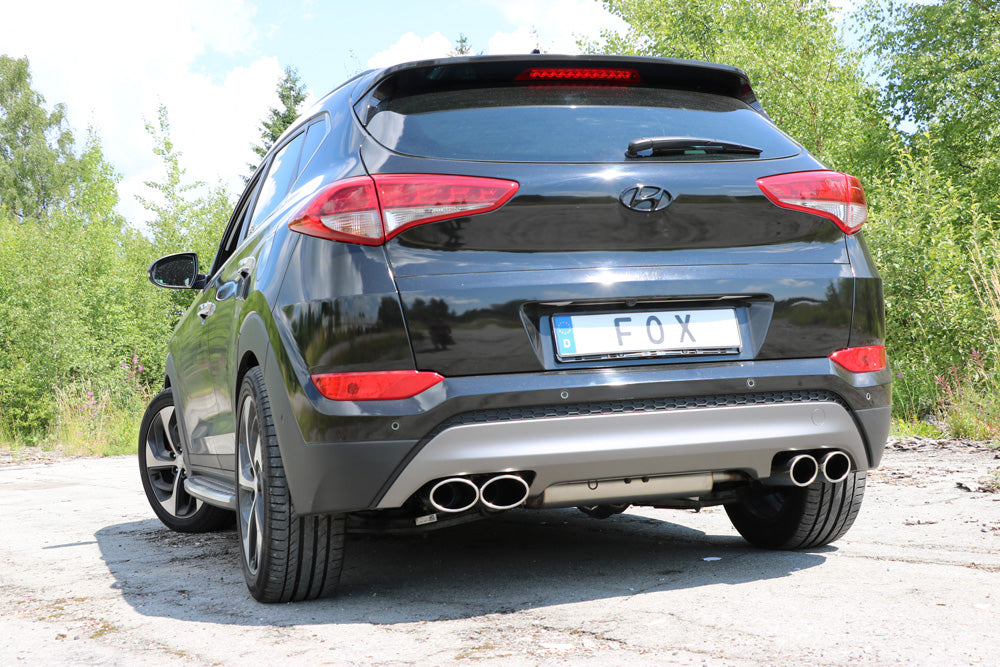 Fox passend fürHyundai Tucson TLE 4x2 & 4x4 Endschalldämpfer Ausgang rechts/links - 2x115x85 Typ 38 rechts/links
