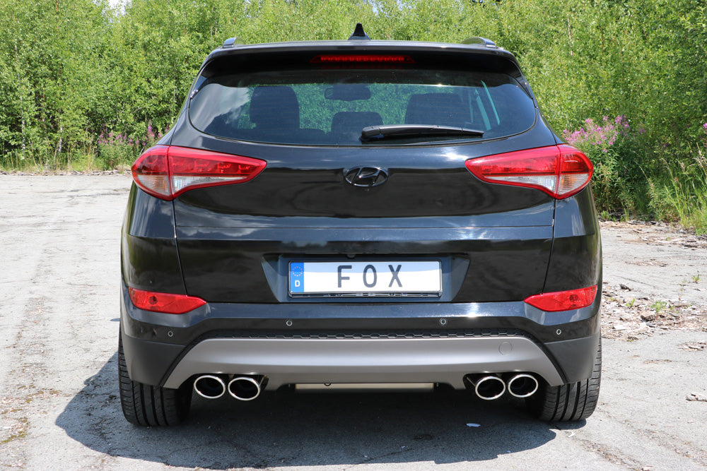 Fox passend fürHyundai Tucson TLE 4x2 & 4x4 Endschalldämpfer Ausgang rechts/links - 2x115x85 Typ 38 rechts/links
