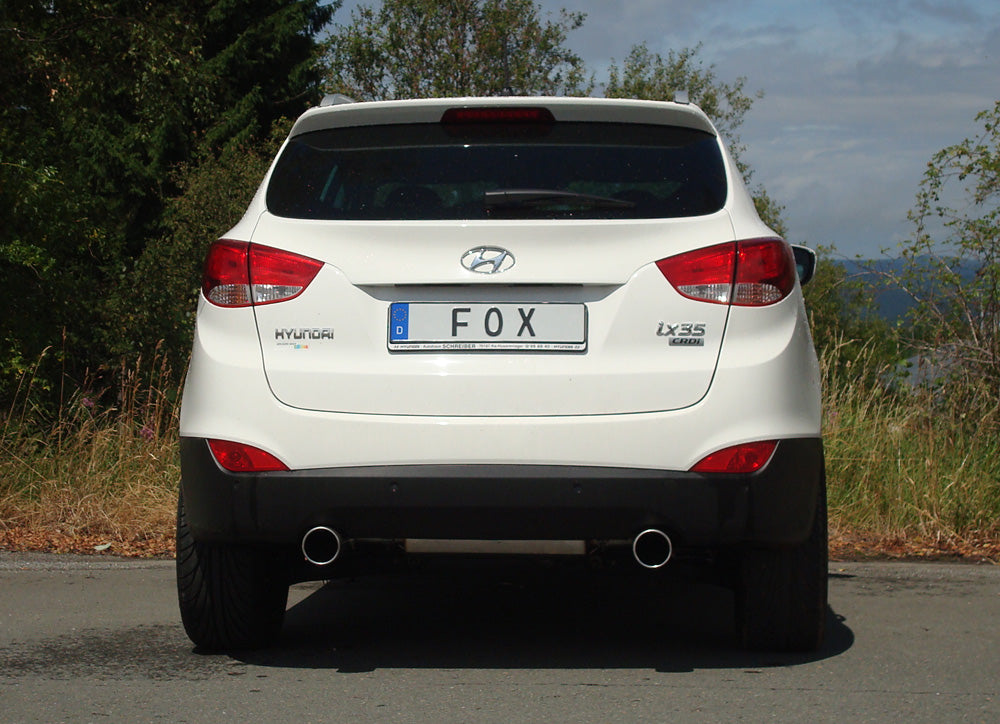 Fox passend fürHyundai ix35 Endschalldämpfer Ausgang rechts/links - 1x100 Typ 12 rechts/links