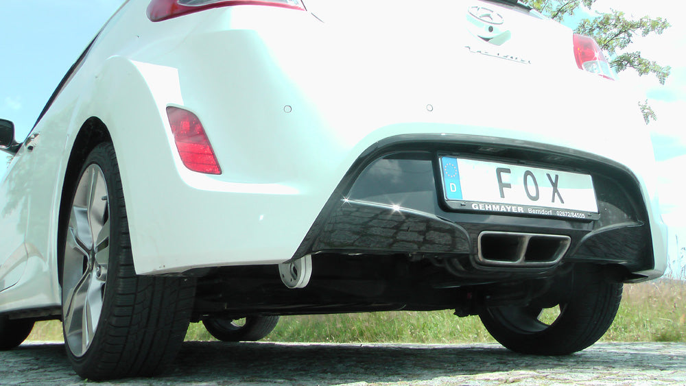Fox passend fürHyundai Veloster Endschalldämpfer mit Ausgang in den originalen Endrohren